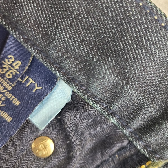 Fidelity Jeans Mens 34x36 Blue 5011/34 Straight Leg M3010T Sabbath Rinse Wash - Picture 9 of 16